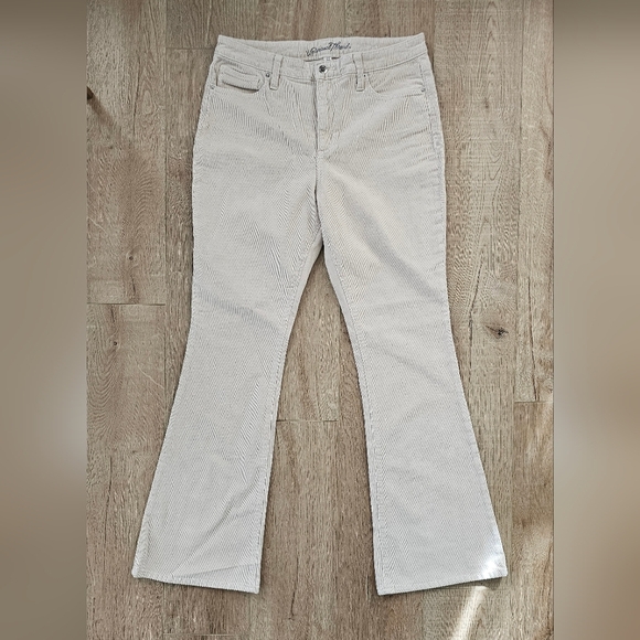 Universal Thread Corduroy Cream Flare Pants - Picture 2 of 3